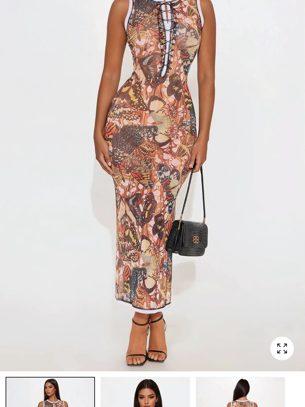 Fashion Nova Jean Paul Inspired Print Maxi Dress